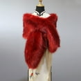 thumbnail image 2 of Cavosen Women's Scarves & Wraps Fleece Dressy Shawls Soft Warm Open Front Scarves Oversized Winter Everyday Wear, 2 of 3