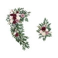thumbnail image 1 of tredstone Artificial Green Arch Wedding Floral Decoration Home Leaves Party Red, 1 of 9
