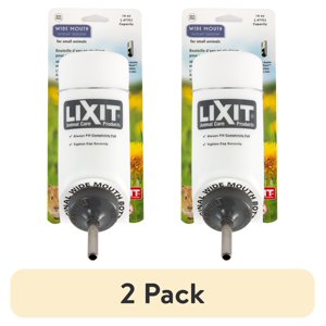 Lixit Wide Mouth Cage Water Bottles, 16 Oz, 2-Pack