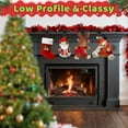 thumbnail image 5 of Yalumo Set of 4 Christmas Stocking Holders for Mantle, Heavy Duty Black Metal Stocking Hangers for Mantel, Low Profile Weighted Xmas Hooks for Fireplace, Counter, Window Christmas Party Decor, 5 of 7