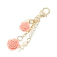thumbnail image 5 of Unique Bargains 1 Pc Stylish Flower Handbag Charm Bag Accessories Pink Gold Tone, 5 of 5