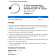thumbnail image 2 of Air Charge Temperature Sensor Connector - Compatible with 2003 - 2007 Dodge Ram 3500 5.9L 6-Cylinder 2004 2005 2006, 2 of 2