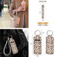 thumbnail image 6 of Yuyamidu Leopard Print Car Seat Cover Full Set with Steering Wheel Cover Seat Belt Strap Pads Cup Coasters Fashion Auto Wrist Strap Keychain Chapstick Holder Keychain 12 PCS, 6 of 6