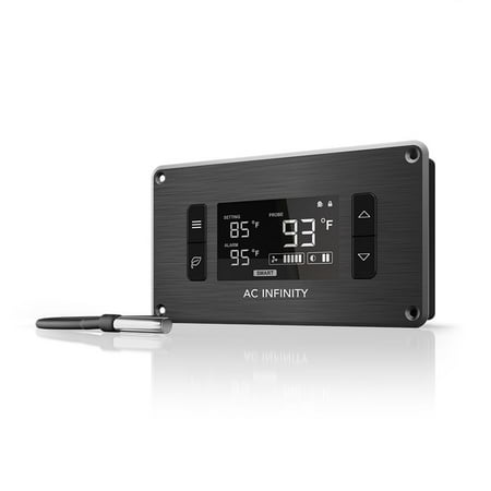 Av Cabinet Cooling - AC Infinity CONTROLLER 2, Fan Thermostat and Speed Controller, controls USB fans and devices, for Home Theater AV Media Cabinet Cooling