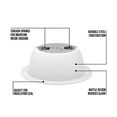 thumbnail image 2 of [12-Pack] PROCURU 6" Metal Recessed Can Light Trim Cover, Step Baffle with Ring, White, 2 of 5