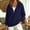 Navy, variant on Hsovts Women Half Zipper Pullover Sweatshirt Long Sleeve Hoodies Kangaroo Pocket Fleece Basic Sweater Red 2xL