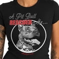 thumbnail image 3 of A Pit Bull Rescued Me Womens Shirt Fitted Pitbull Accessories, Pitbull Gifts, Pit Bull Mom (XL), 3 of 4