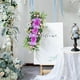 thumbnail image 1 of Archivo de la boda Arreglos de flores, decoraciones de guirnaldas de adornos rústicos, botín de flores artificiales para la boda en el hogar de morado oscuro, 1 of 8