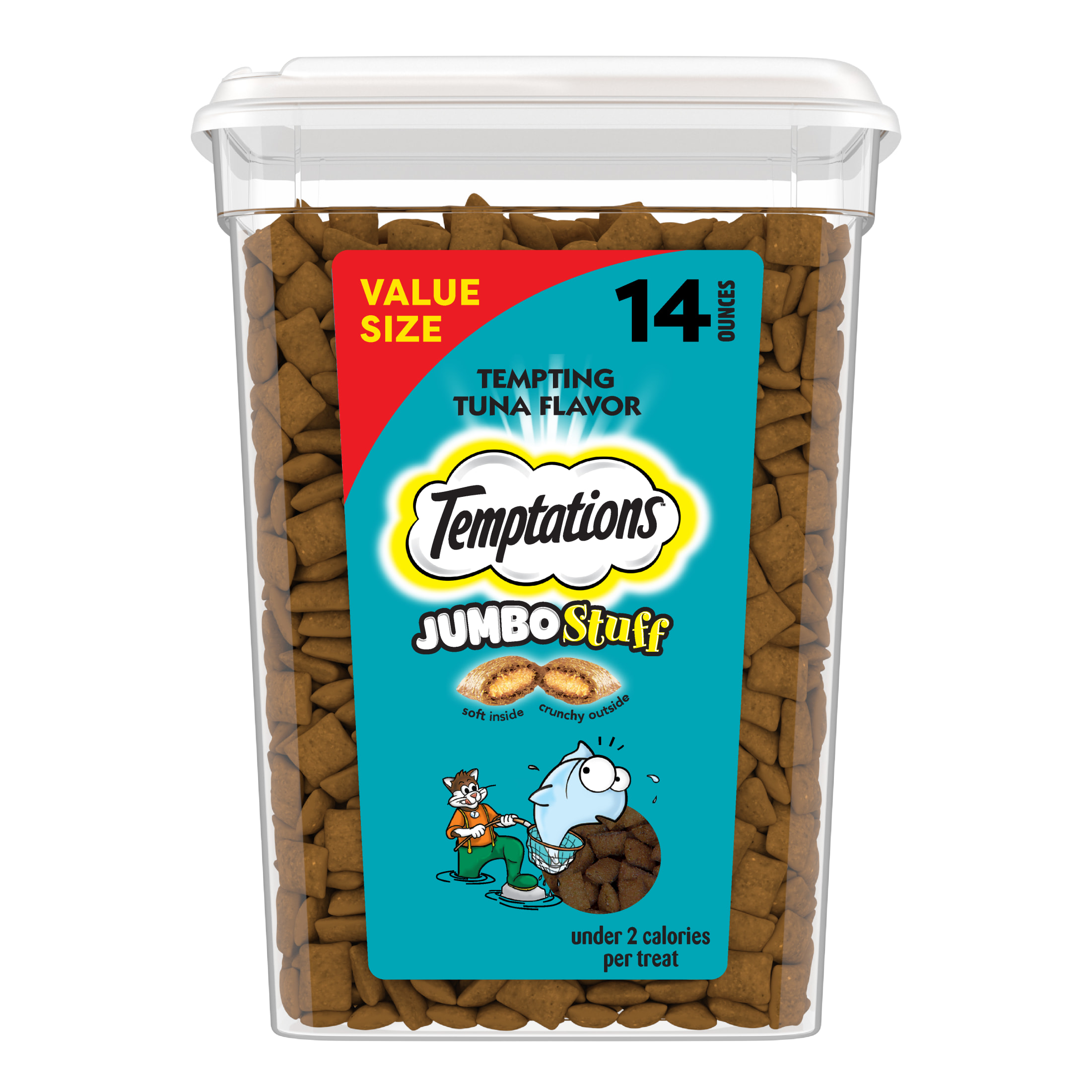 Temptations Jumbo Stuff Tuna Flavor Cat Treats, 14 Oz photo 1