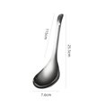 thumbnail image 3 of EeaseCA 2Pcs Stainless Steel Soup Spoons Practical Large Scoops Rice Paddles (Silver), 3 of 7