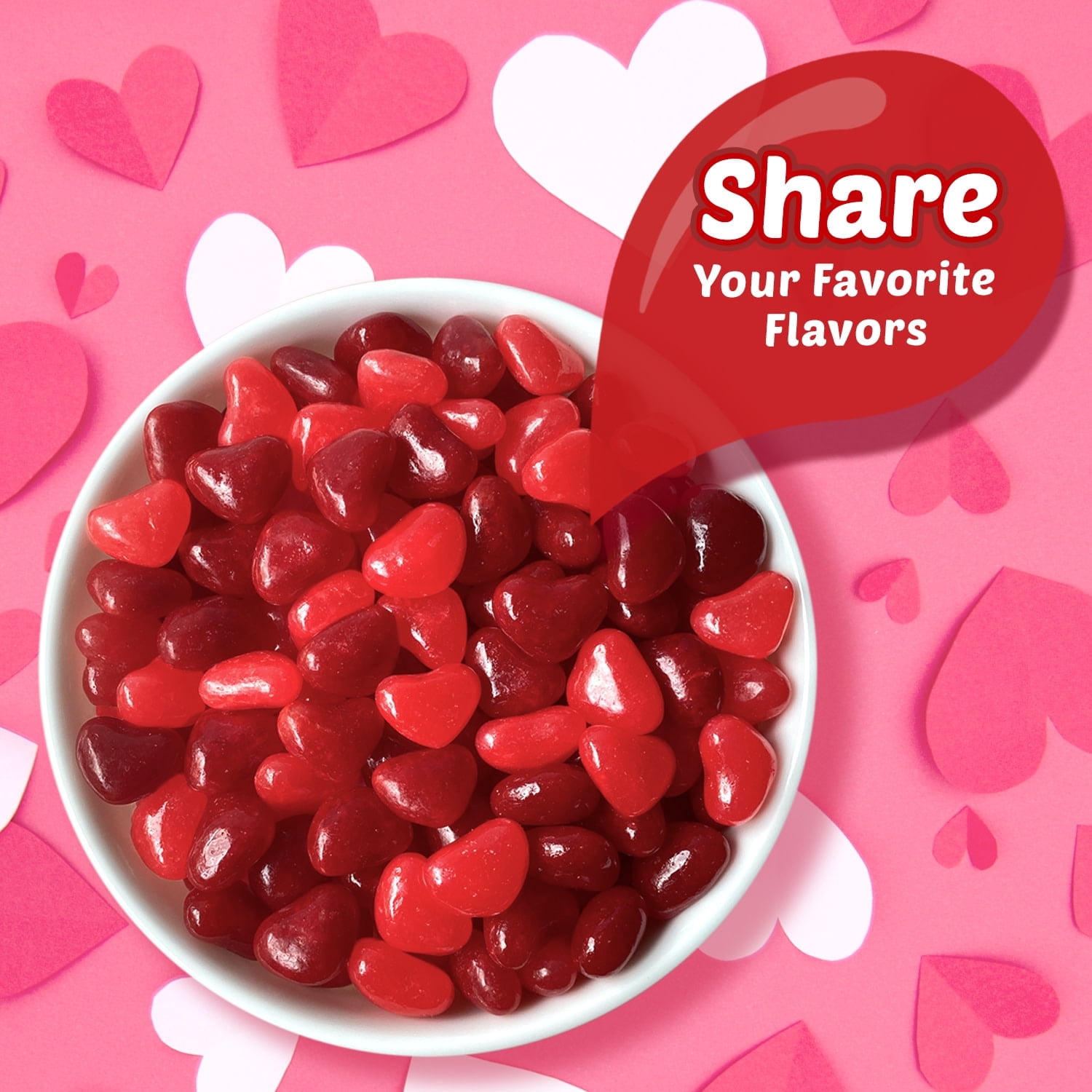 Starburst Heart Shaped Jellybeans Valentine's Candy, 11 oz, Pack of 2