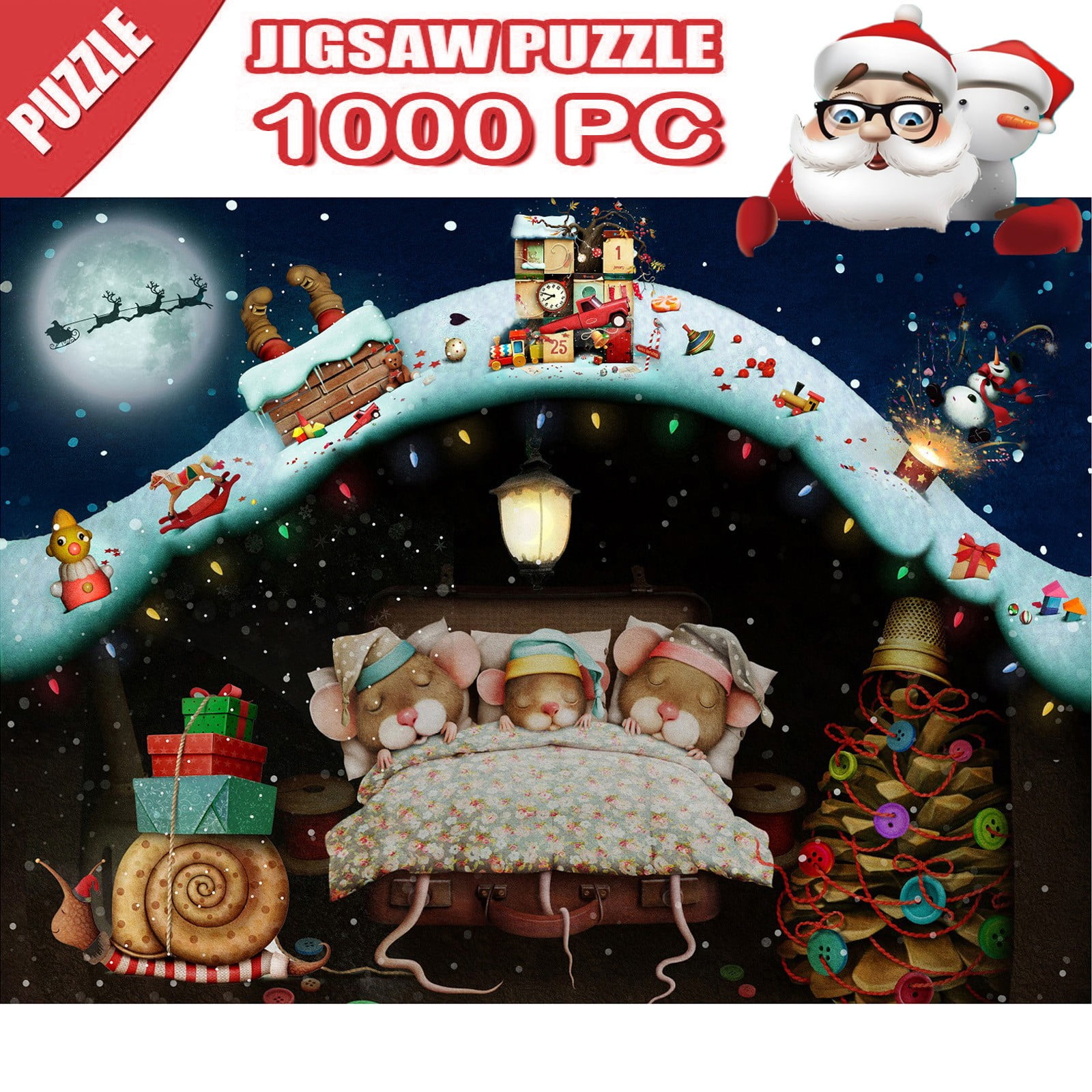Christmas Jigsaw To 2021 1000 Piece Puzzle Gift Kids NEW 