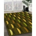 thumbnail image 3 of Ahgly Company Machine Washable Indoor Rectangle Transitional Dark Yellow Green Area Rugs, 2' x 5', 3 of 7