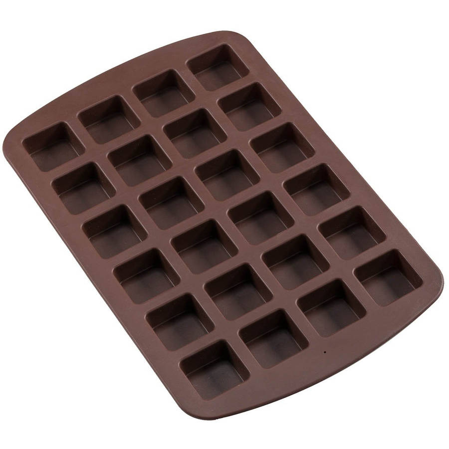 Sorbus 24 Cavity Silicone Brownie Squares Baking Mold Pans, NonStick