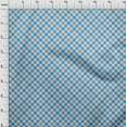 thumbnail image 4 of oneOone Rayon Medium Blue Fabric Check Sewing Material Print Fabric By The Yard 56 Inch Wide, 4 of 4
