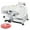 Half Automatic, variant on TEQIN Meat Slicer, 550W Electric Food Slicer with 12" Stainless Steel Blades Adjustable Thickness 0-14mm, Child Lock Protection, Food Slicer Machine for Meat Cheese Bread