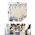 thumbnail image 4 of Blue Pumpkin Fall Cloth Napkins Set of 6 Reusable Dinner Napkins, Thanksgiving Eucalyptus Leaves Beige Cocktail Napkin Washable Table Napkins for Wedding/Holiday Party/Baby Shower 20"x20", 4 of 7