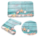 thumbnail image 3 of Alfombrilla de baño con diseño de conchas marinas, estrellas de mar y arena, para vacaciones y verano, antideslizante, 6 piezas, 3 of 4