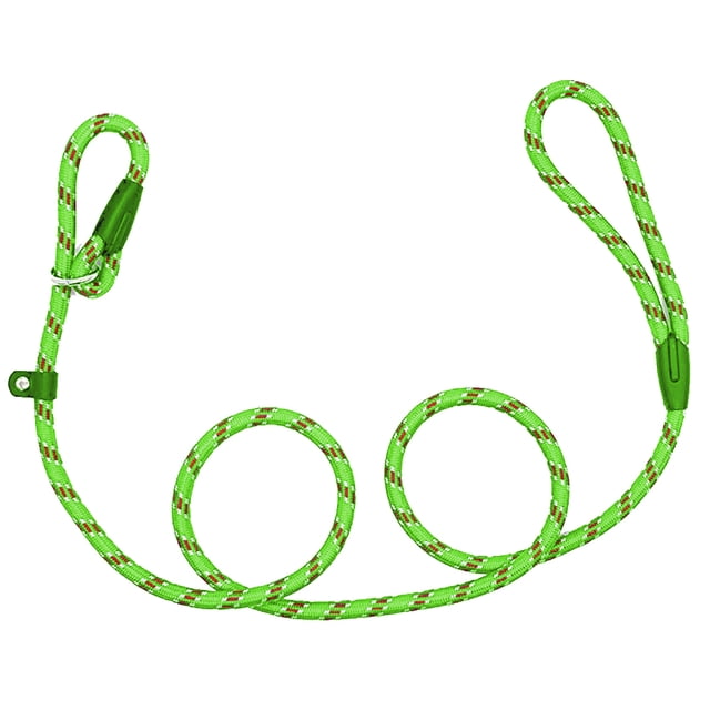 Slip Lead Dog Leash, Full Reflective Slip Knot Dog Training Leashes, Heavy Duty Adjustable Pet Nylon Slip Loop Leash for Small Medium Large Dogs