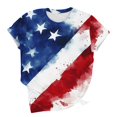 thumbnail image 5 of Htigea Womens 250th Anniversary T-Shirts Patriotic Star Striped Print Tees 4th of July Short Sleeve Round Neck Tops Summer Tshirts, 5 of 9