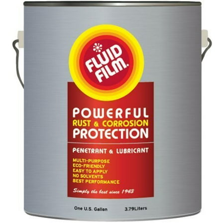 Fluid Film 1 Gallon Can Rust Inhibitor Rust Prevention Anti Corrosion Anti Rust Coating Undercoating Underbody Rust Proofing Corrosion Protection for Truck Snow Blower Mower Car Semi Tractor (Best Underbody Rust Protection)