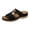 Black, variant on Hurxie Wedge Sandals for Women Comfortable: Slip On Sandals Women Dressy Summer Flat Sandals Beige 9
