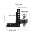 thumbnail image 5 of Trailer Receiver Hitch, Heavy Duty Trailer Hitch, Adjustable Receiver Extenders, Tow Hitch Ball Mount, Drop/Rise Hitch Kit with Pins & Locks, 2-8 Inch, 5 of 9