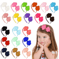 thumbnail image 2 of Girls Ribbon Bow Fashion Headband, Green, 2 of 4