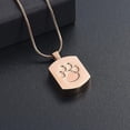thumbnail image 2 of Pet Cremation Jewelry Urn Necklace for Dog/Cat Ashes Stainless Steel Dog Tag Eternity Memorial Pendant Ash Jewelry with Paw Print, 2 of 5