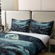 thumbnail image 3 of Wolf Funda Nórdica Queen Size 3 Pcs Natural Snow Mountain Jungle Pine Trees, 3 of 7