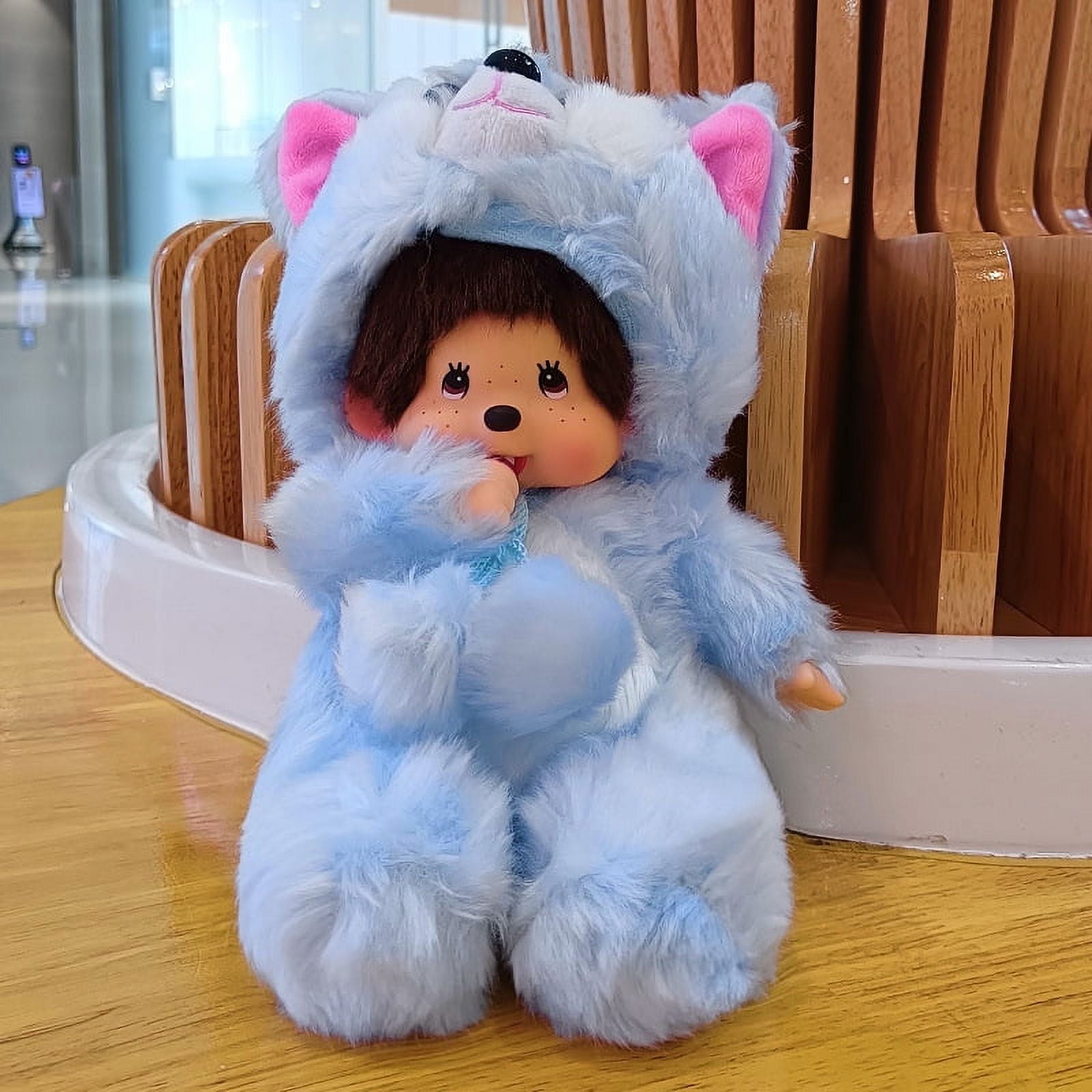 7.88 inch Monchhichi Lucky Cat Plush Doll Soft Toys Gifts For Xmas