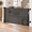 Black-33" X 80"(With Cat Door ), variant on Retractable Gate With Cat Door 55" Wide For Stairs Pet Dog The House Safety Gates