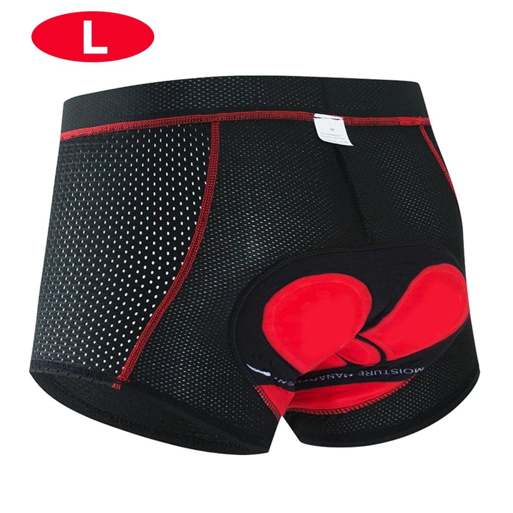 Cycling Shorts 5D Gel Padded Underwear Breathable Mesh Underpants Comfortable 