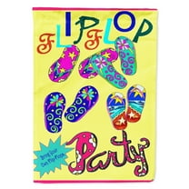 Carolines Treasures PJC1035GF Bring your Own Filp Flops Flag Garden Size Small multicolor