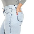 thumbnail image 5 of White Mark Women's Plus Size Acid Wash Denim Jeans, 5 of 6