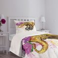 thumbnail image 5 of Ambesonne Animal Quilted Bedspread Set 2 Pcs, Giant Animal Flowers, Twin Size, Multicolor, 5 of 6
