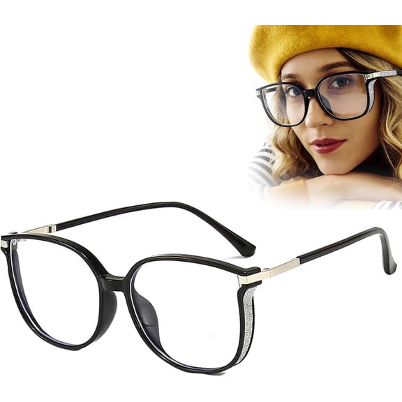 2026 New Women's Portable Fashion Anti-blue Light Reading Glasses,with Sparkling Bling Diamonds