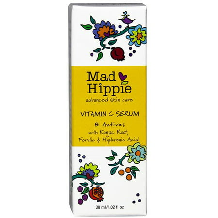Mad Hippie La vitamine C Sérum Avec konjac Racine, acide Fervlic et Hyaluronique, 1 Oz.