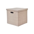 thumbnail image 2 of Cajas De Almacenamiento 1 caja de almacenamiento de tela beige plegable para organización del hogar Rkxzt, 2 of 8