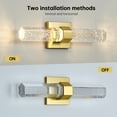 thumbnail image 6 of Kaiste Bathroom Crystal Wall Light Modern Integrated LED Wall Sconce for Bedroom Living Room - Gold, 6 of 7