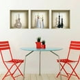 thumbnail image 4 of Mi Alma Multicolor Vase 3D Niche Vinyl Wall Decals For Home and Office, 3pcs, 4 of 4