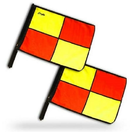 Ukraine Soccer Football - Champion Sports Official Pro Soccer Linesmen Referee Flags Set of 2 LFPRO