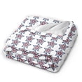 thumbnail image 3 of ZNDUO Patriotic Stars Red White Blue Pattern Throw Blanket, Lightweight Cozy Soft Throw Blanket for Couch, 80"x60" Throw Blankets for Bed, 3 of 8