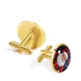 thumbnail image 3 of Santa Claus Men Cufflink Set - Elegant Stainless Steel Shirt Cufflinks for Formal Events, 3 of 6
