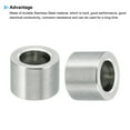 thumbnail image 4 of M10 Stainless Steel Spacers, 5 Pcs Metal Spacer Stainless Steel 10.2mm ID x 16mm OD x 12mm L for 3/8" M10, 4 of 5
