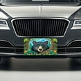 thumbnail image 3 of Peeking Black Bear Metal Novelty License Plate, 3 of 7