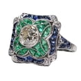 thumbnail image 1 of Jewelry On Clearance Elegant New Colorful Lady Finger Perfect For Party Day Great Gift Green 7, 1 of 7