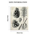 thumbnail image 2 of Acheng Pine Print,Pine Tree Canvas Framed  Wall Art,Cabin Decor,Pine Cone Antique Decor For Living Room,Bedroom,Office Christmas Holiday Farmhouse Retro  12x16 in, 2 of 5