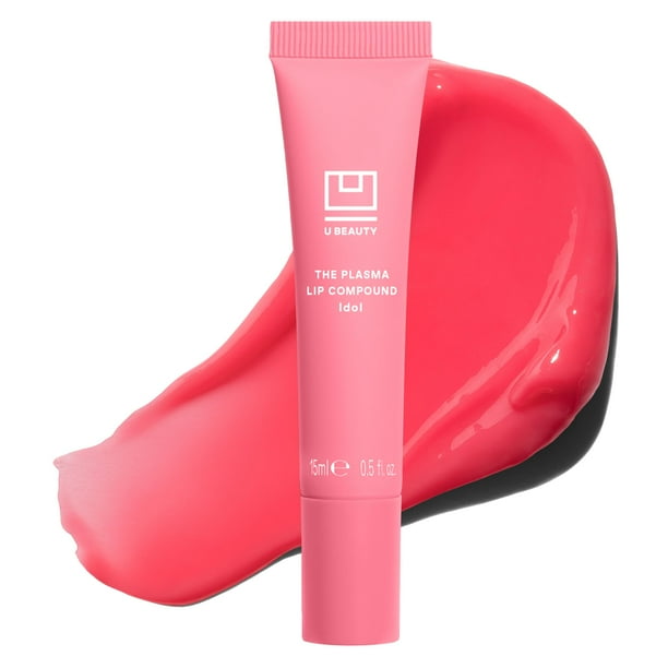 U Beauty The PLASMA Tinted Lip Compound Tratamiento antiarrugas y antienvejecimiento - Brillo de labios brillante con ácido hialurónico, manteca de karité, ácido salicílico y péptidos para hidratar pr