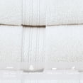 thumbnail image 3 of Home Weavers  Elegance Essentials 550GSM Cotton Zero Twist Super Absorbent Bath Towel Set of 2 27"x54" - Ivory, 3 of 5
